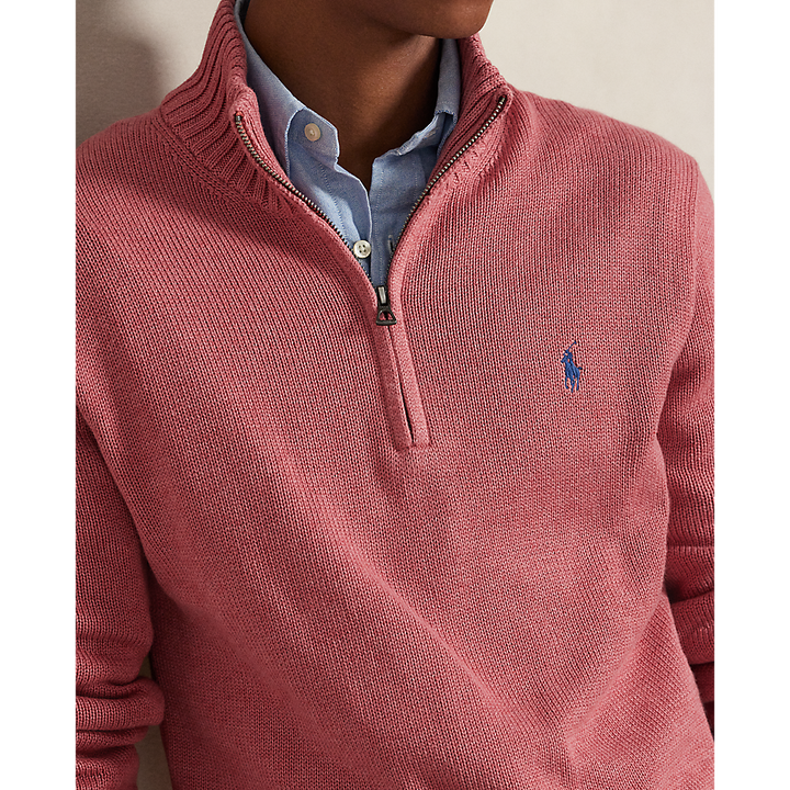 PRL Cotton Quarter-Zip Mockneck Jumper/Pulover 710859939512