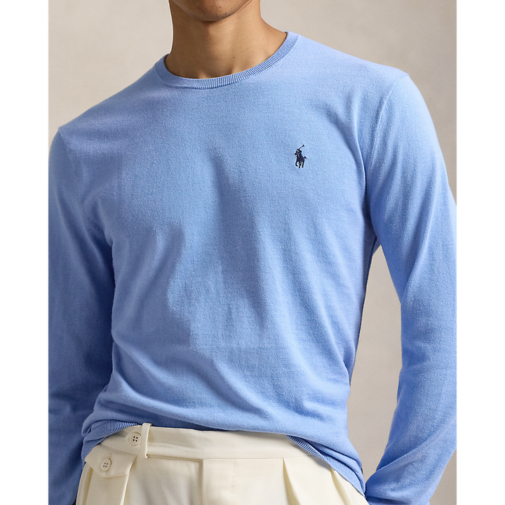 PRL Slim Fit Textured Cotton Jumper/Pulover 710890558504