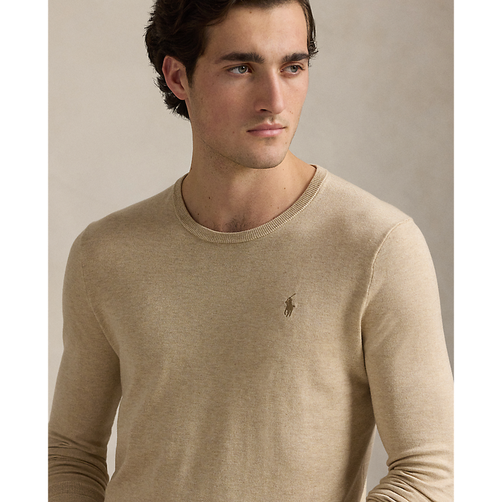 PRL Slim Fit Textured Cotton Sweater/ Pulover 710890558505