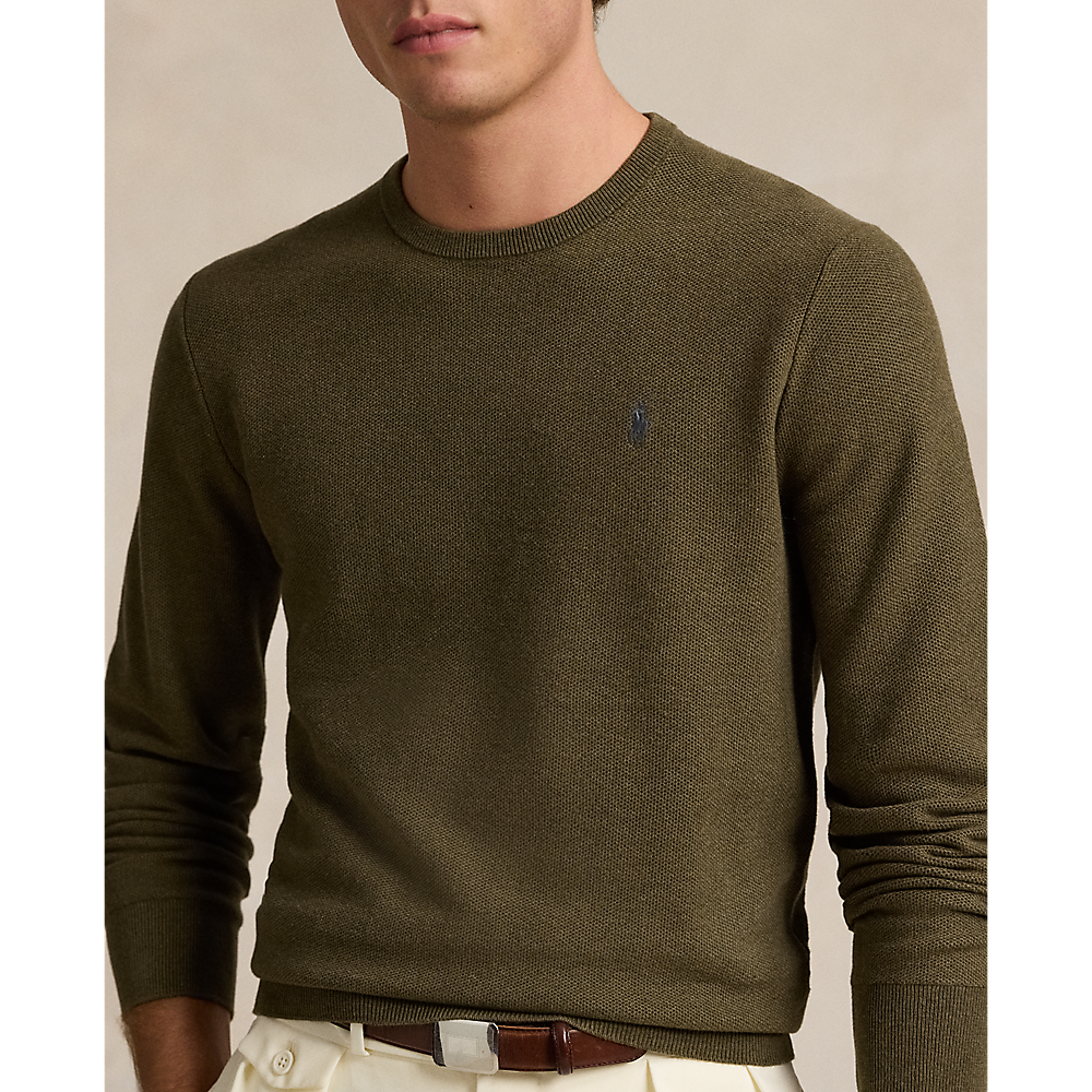 PRL Textured Cotton Crewneck Jumper/Pulover 710918163518