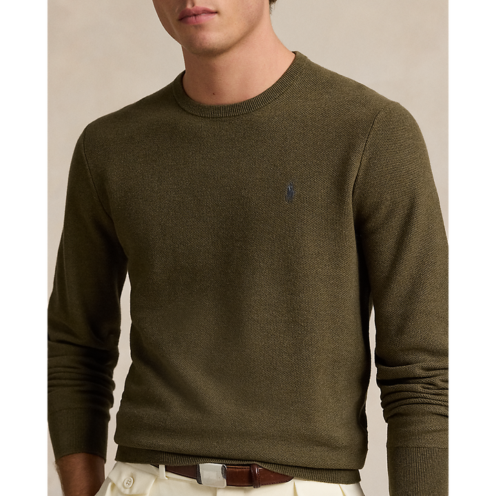 PRL Textured Cotton Crewneck Jumper/Pulover 710918163518