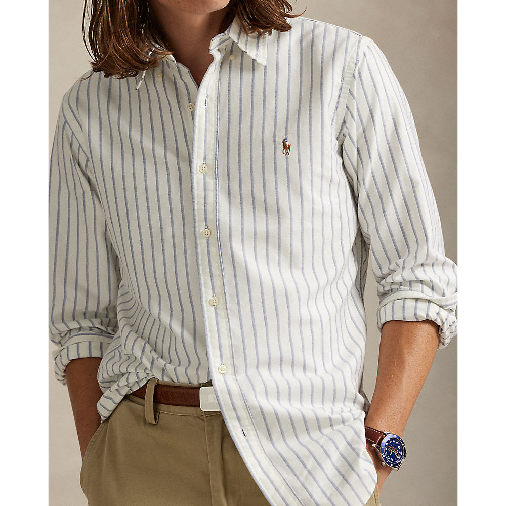 PRL Custom Fit Striped Oxford Shirt/Košulja 710928918006