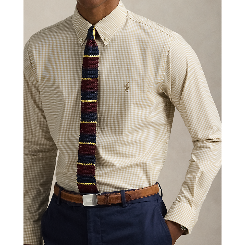 PRL Slim Fit Gingham Stretch Poplin Shirt/Košulja 710929345015