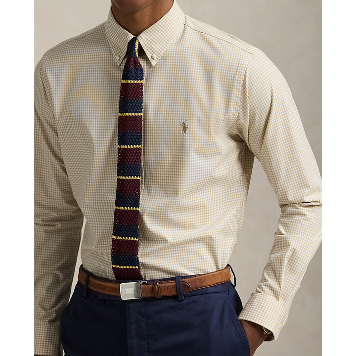 PRL Slim Fit Gingham Stretch Poplin Shirt/Košulja 710929345015