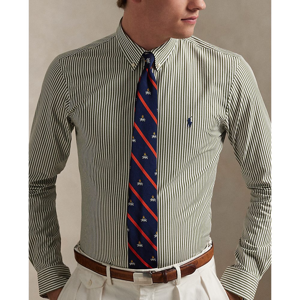 PRL Custom Fit Striped Stretch Poplin Shirt/Košulja 710929346013