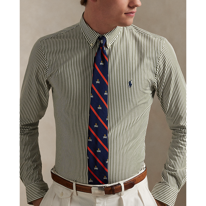 PRL Custom Fit Striped Stretch Poplin Shirt/Košulja 710929346013