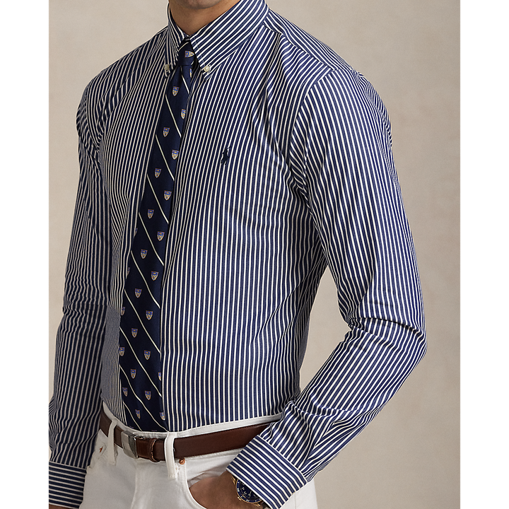 PRL Custom Fit Striped Stretch Poplin Shirt/Košulja 710929346017