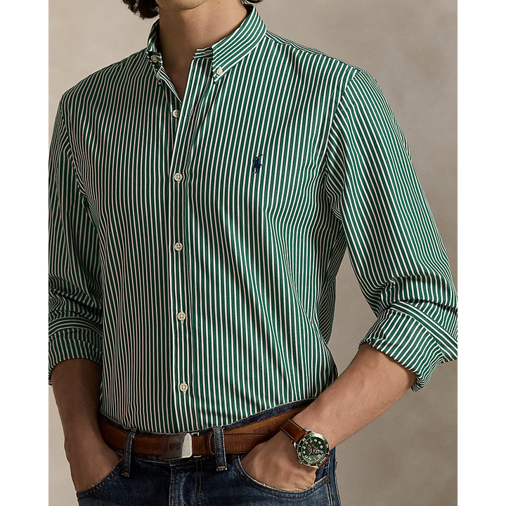 PRL Custom Fit Striped Stretch Poplin Shirt/Košulja 710929346021