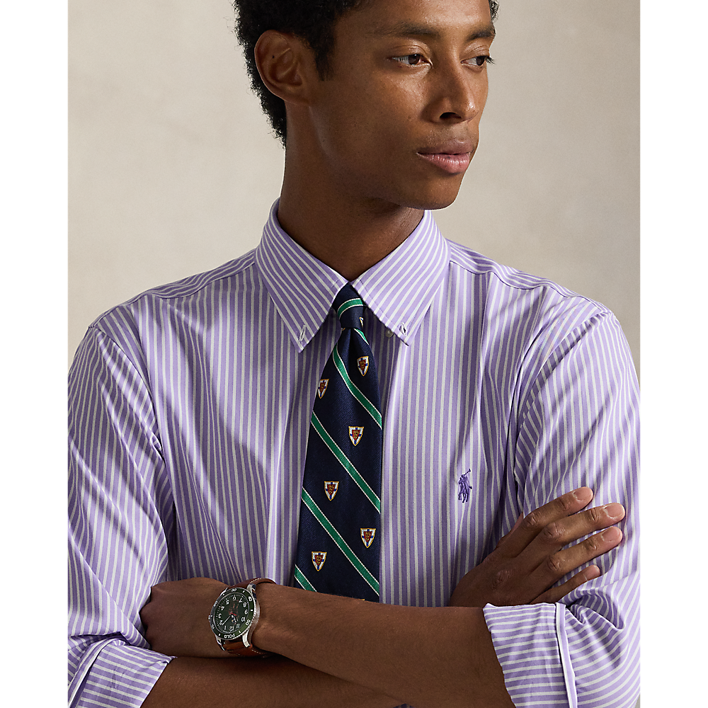 PRL Custom Fit Striped Stretch Poplin Shirt/Košulja 710929346026