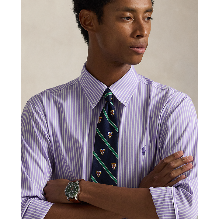 PRL Custom Fit Striped Stretch Poplin Shirt/Košulja 710929346026