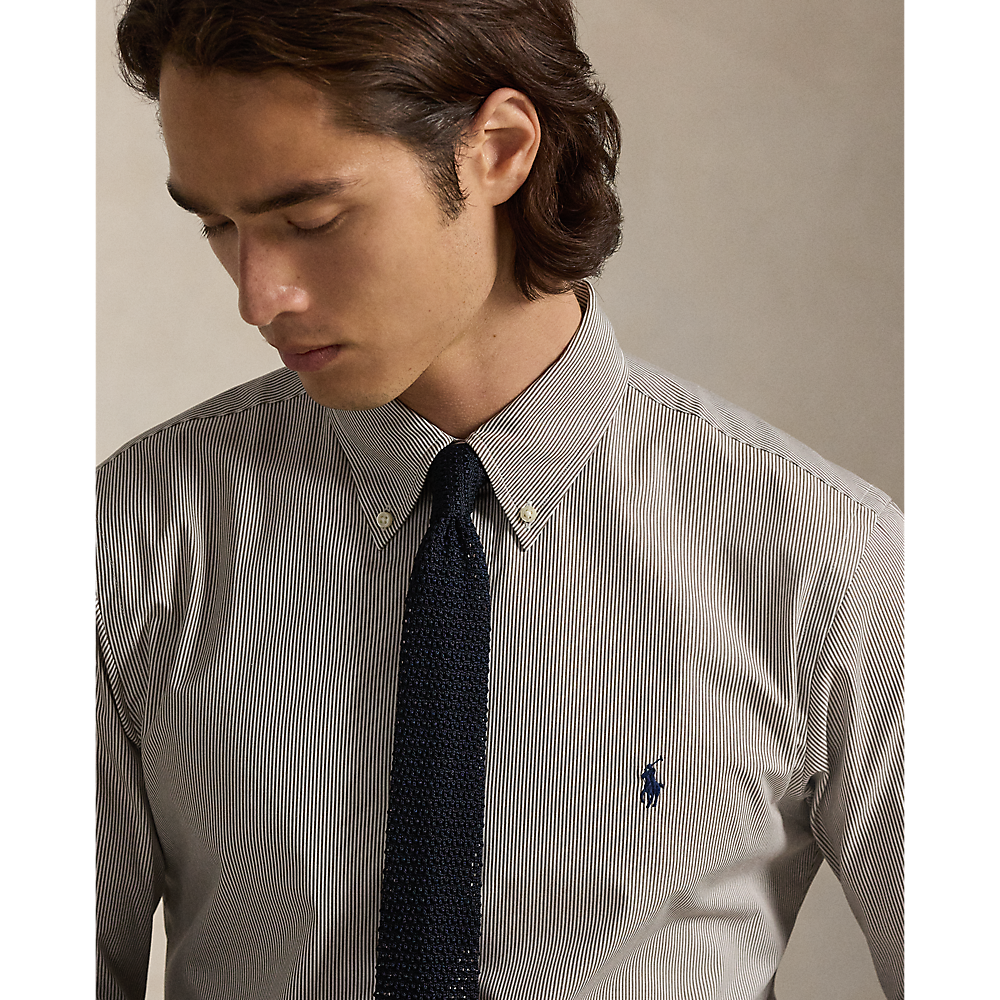 PRL Custom Fit Striped Stretch Poplin Shirt/Košulja 710929346028