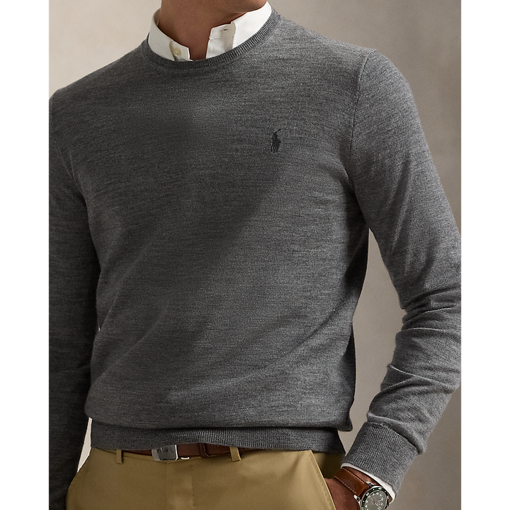 PRLSlim Fit Washable Wool Crewneck Jumper /Pulover 710946143002