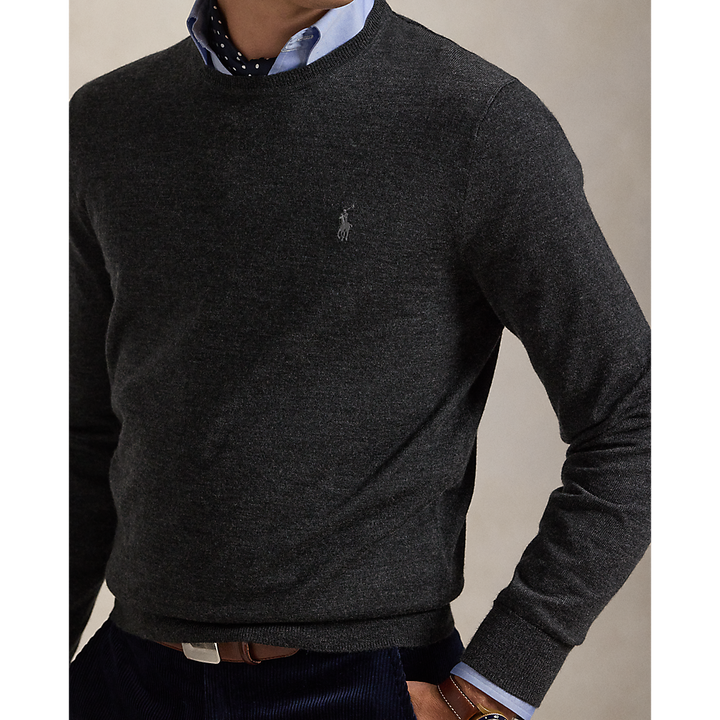 PRL Slim Fit Washable Wool Crewneck Jumper /Pulover 710946143003