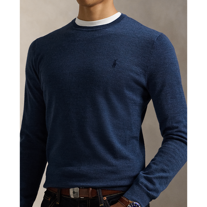 PRL Slim Fit Washable Wool Crewneck Jumper /Pulover 710946143006