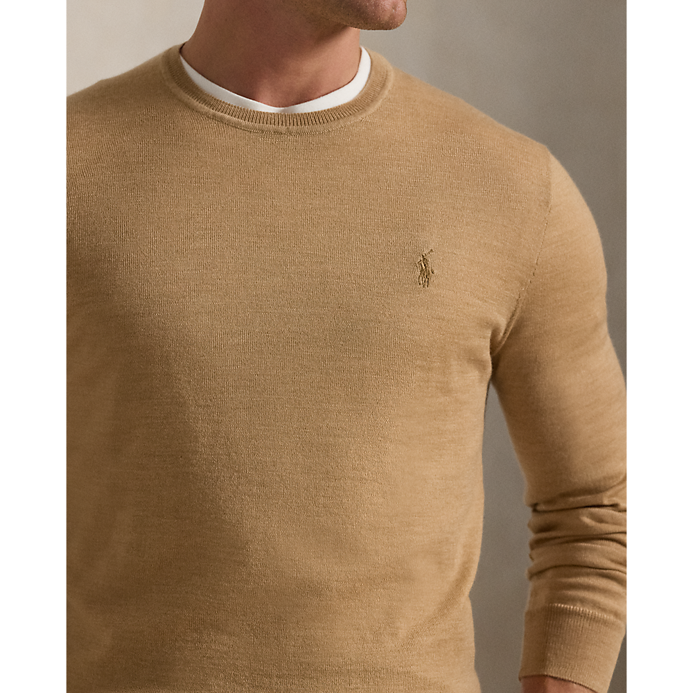 PRL Slim Fit Washable Wool Crewneck Jumper /Pulover 710946143009