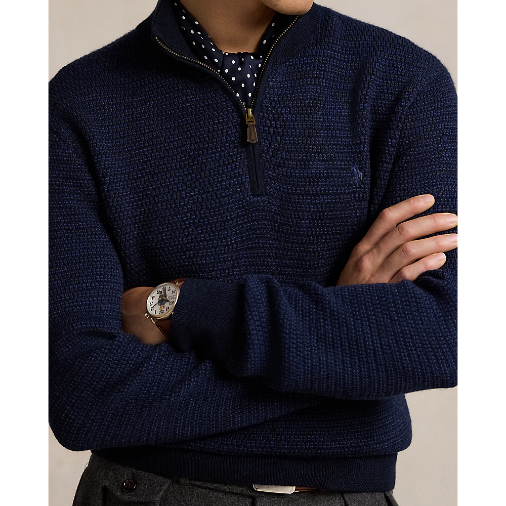 PRL Washable Wool Quarter-Zip Jumper/Pulover 710948865003