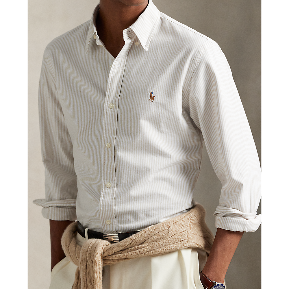 PRL Slim Fit Striped Oxford Shirt/Košulja 710953710004