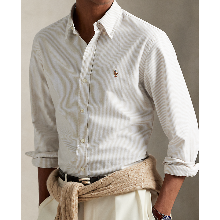 PRL Slim Fit Striped Oxford Shirt/Košulja 710953710004
