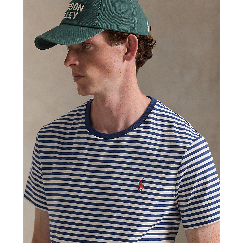 PRL Custom Slim Fit Striped Jersey T-Shirt/ Majica 710956828005