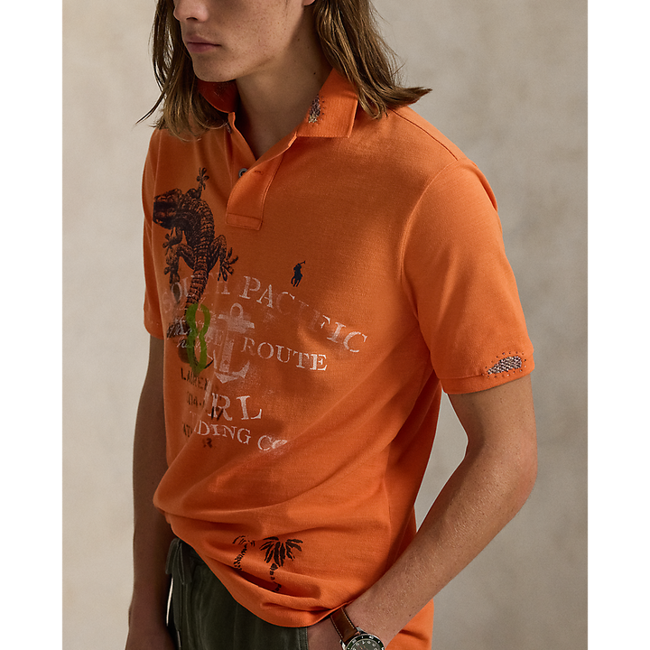 PRL Classic Fit Mesh Graphic Polo Shirt/Polo majica 710958250001