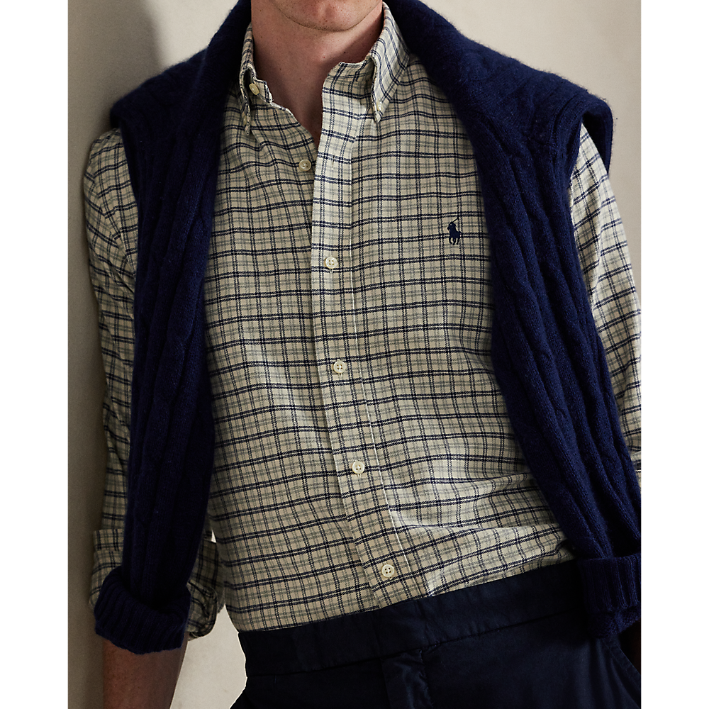 PRL Custom Fit Plaid Performance Twill Shirt/Košulja 710960607005