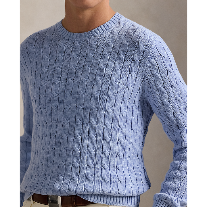 PRL Cable-Knit Cotton Crewneck Jumper/Pulover 710961151001