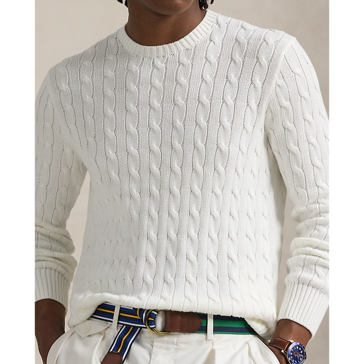 PRL Cable Knit Cotton Crewneck Sweater/ Pulover 710961151002