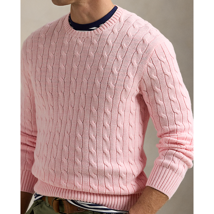 PRL Cable-Knit Cotton Crewneck Jumper/Pulover 710961151004