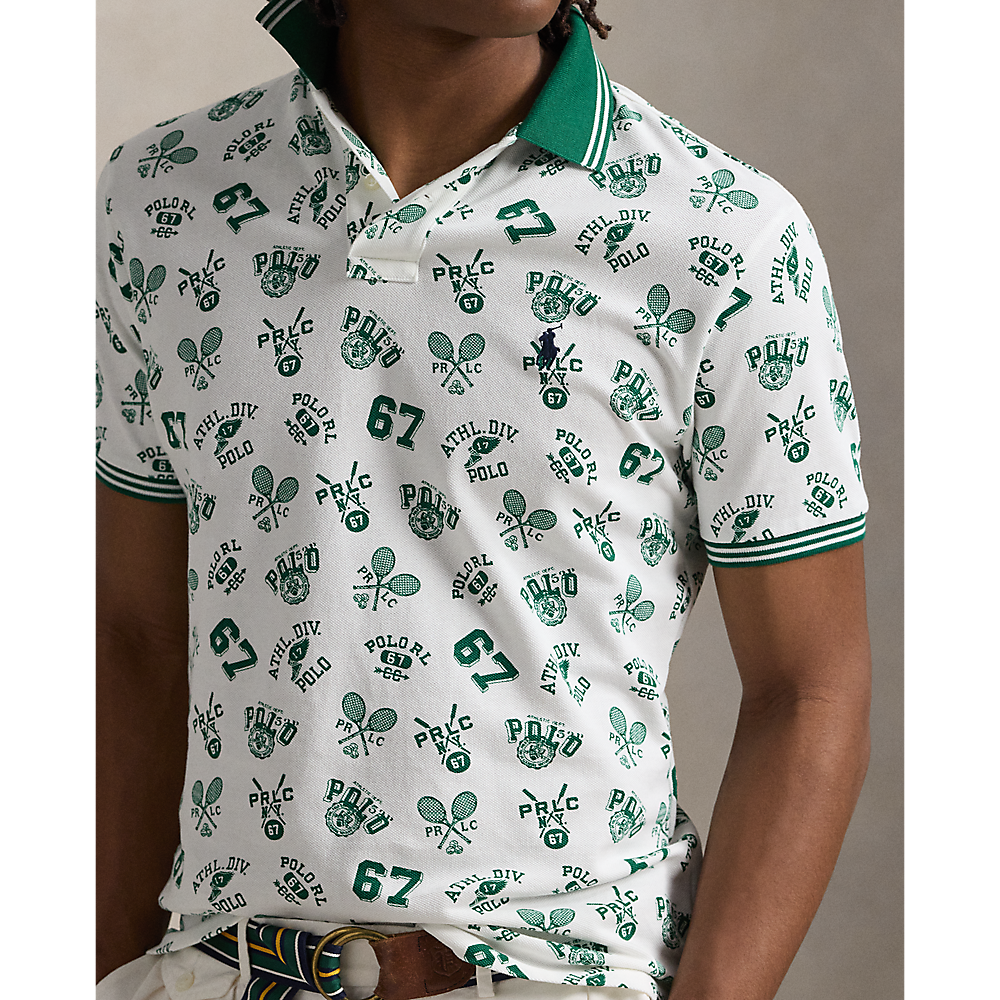 PRL Custom slim Fit Print Mesh Polo Shirt/Polo Majica 710963484001