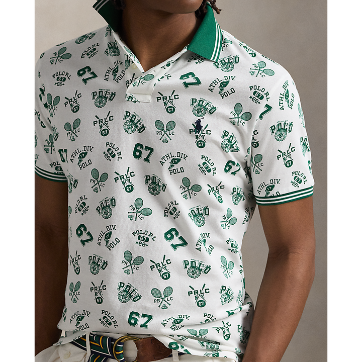 PRL Custom slim Fit Print Mesh Polo Shirt/Polo Majica 710963484001