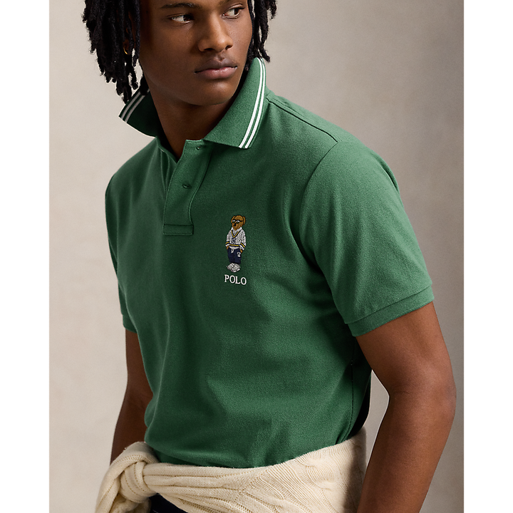 PRL Custom Slim Polo Bear Mesh Polo Shirt/Polo majica 710963817001