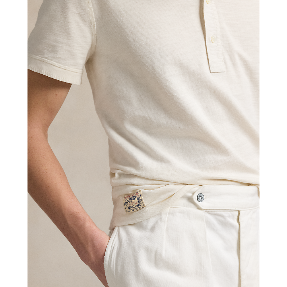 PRL Terry Short Sleeve Henley Shirt/Majica 710965011001