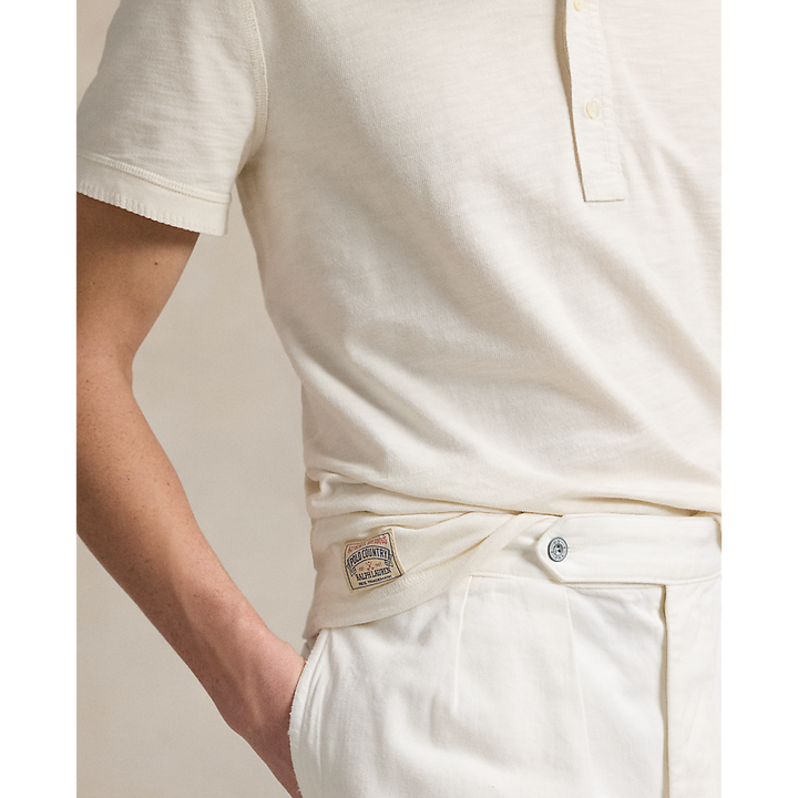 PRL Terry Short Sleeve Henley Shirt/Majica 710965011001
