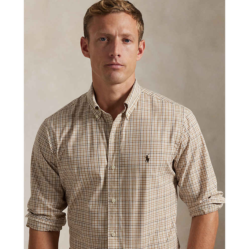 PRL Custom Fit Checked Stretch Poplin Shirt/Košulja 710968937006