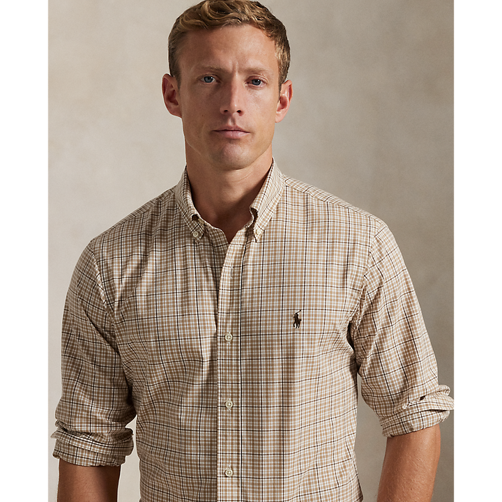 PRL Custom Fit Checked Stretch Poplin Shirt/Košulja 710968937006