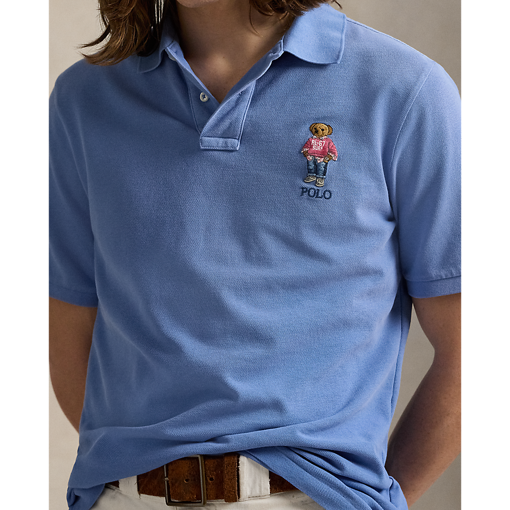 PRL Custom Slim Polo Bear Mesh Polo Shirt/Polo Majica 710969629001