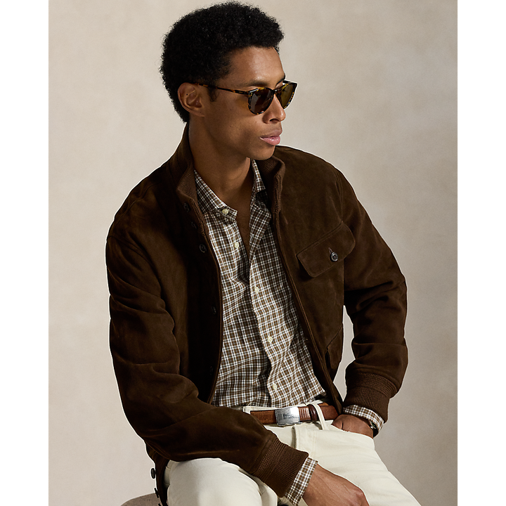 PRL Custom Fit Plaid Stretch Poplin Shirt/Košulja 710974534004