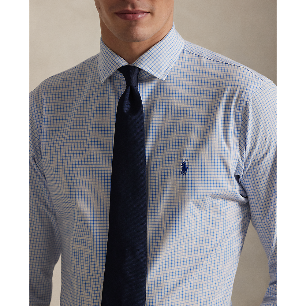 PRL Custom Fit Plaid Stretch Poplin Shirt/Košulja 710974534010
