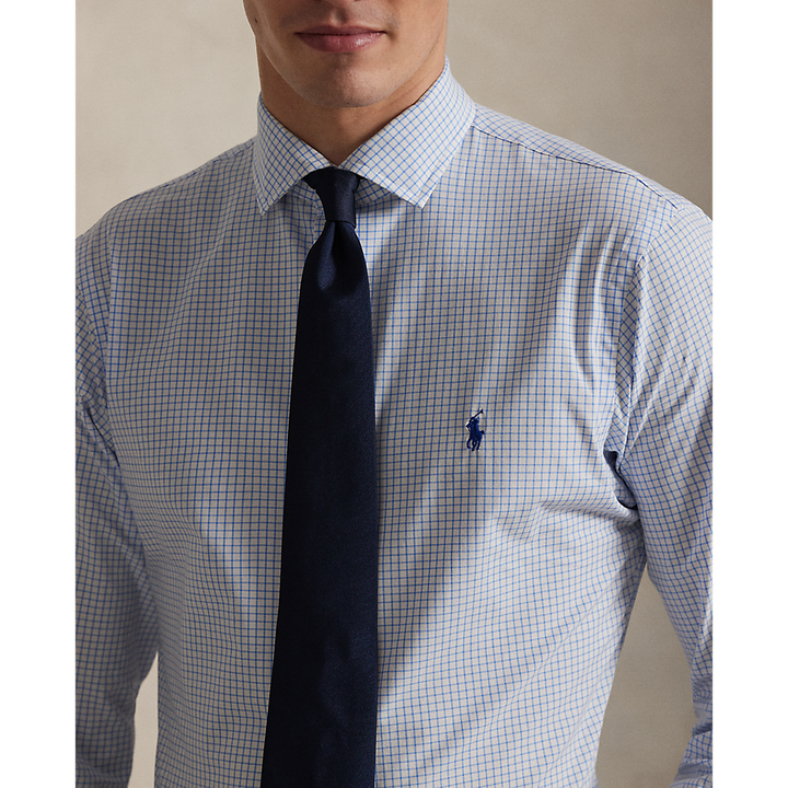 PRL Custom Fit Plaid Stretch Poplin Shirt/Košulja 710974534010