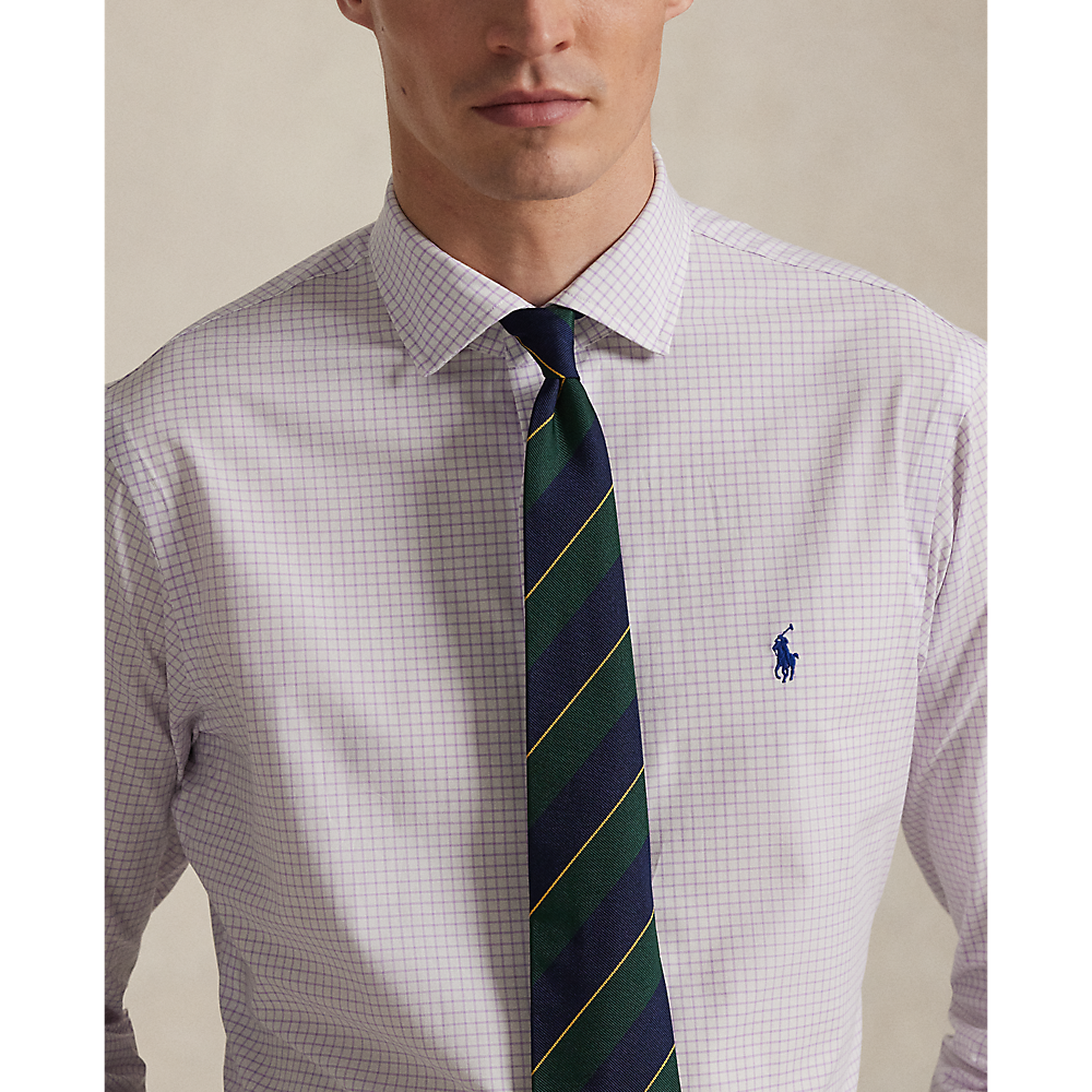 PRL Custom Fit Plaid Stretch Poplin Shirt/Košulja 710974534014