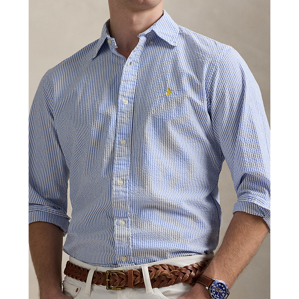 PRL Custom Fit Striped Seersucker Shirt/Košulja 710974792002