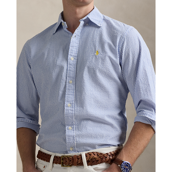 PRL Custom Fit Striped Seersucker Shirt/Košulja 710974792002