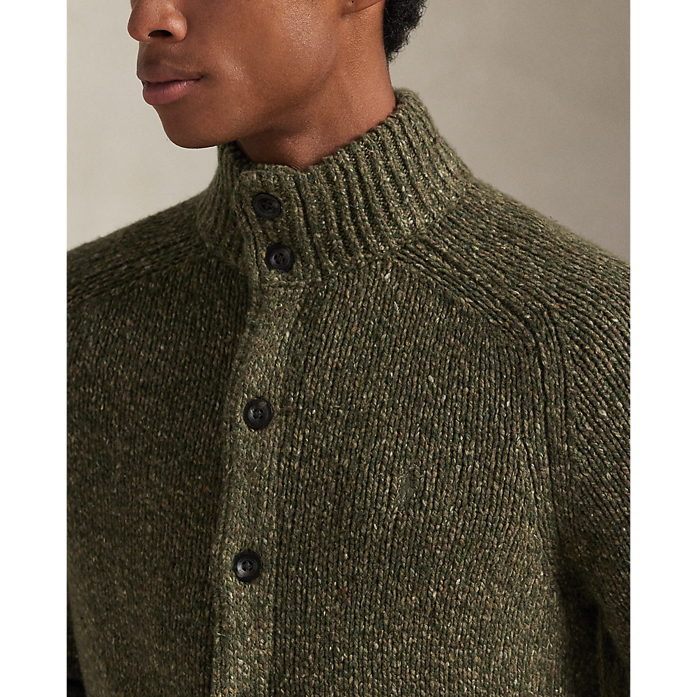 PRL Wool-Blend Mockneck Cardigan/Pulover 710979109001