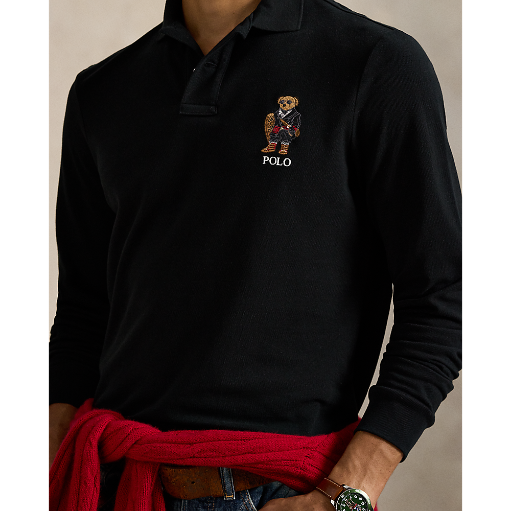 PRL Classic Fit Polo Bear Mesh Polo Shirt/Polo majica 710981793002