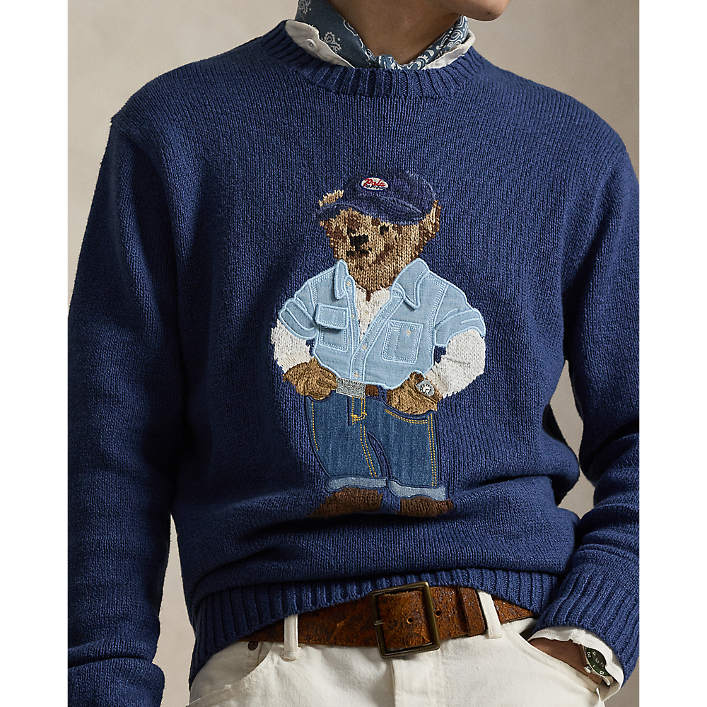 PRL Polo Bear Linen-Cotton Jumper/Pulover 710A13002001