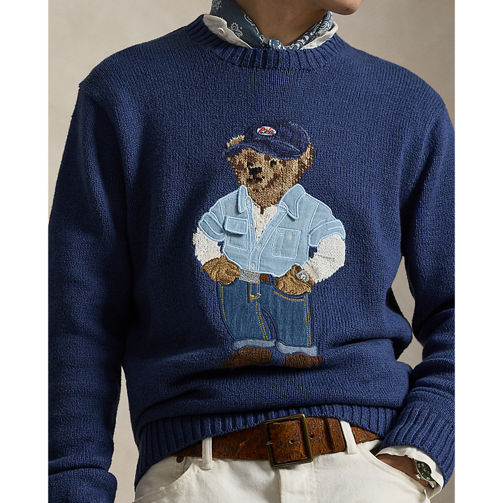 PRL Polo Bear Linen-Cotton Jumper/Pulover 710A13002001