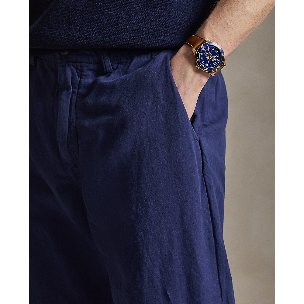 PRL Bedford Classic Fit Linen-Cotton Trouser/Hlače 710A13235002