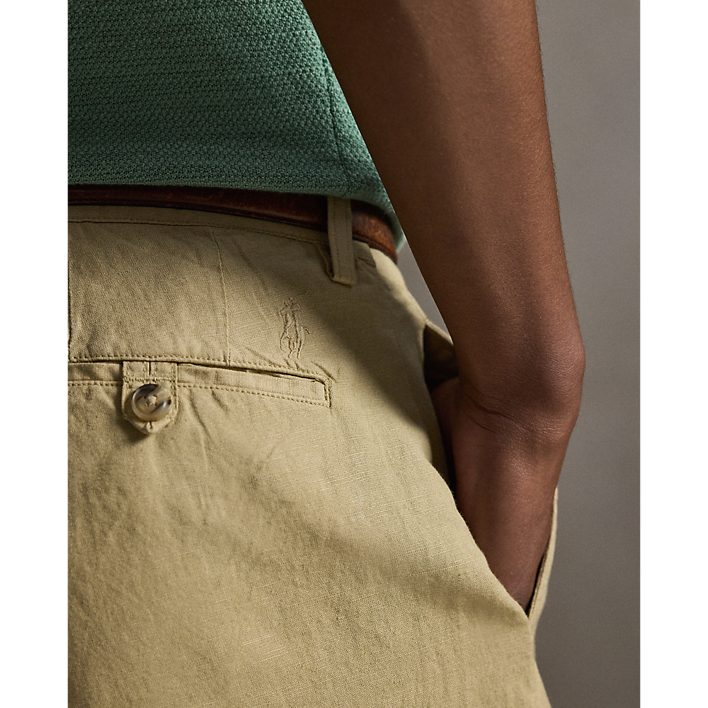 PRL Bedford Classic Fit Linen-Cotton Trouser/Hlače 710A13235005