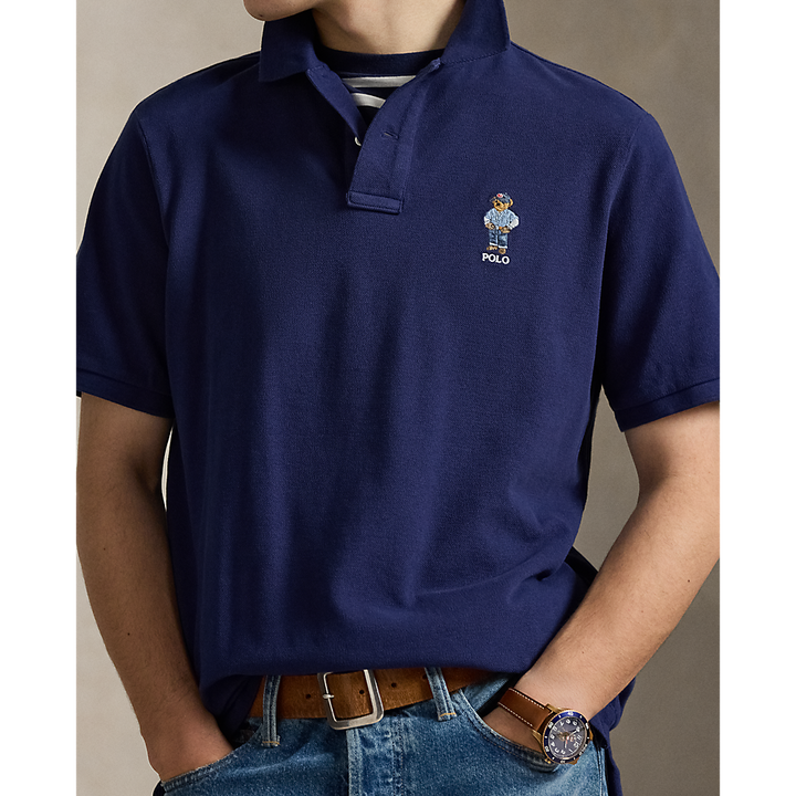 PRL Classic Fit Polo Bear Mesh Polo Shirt/Polo majica 710B14620001