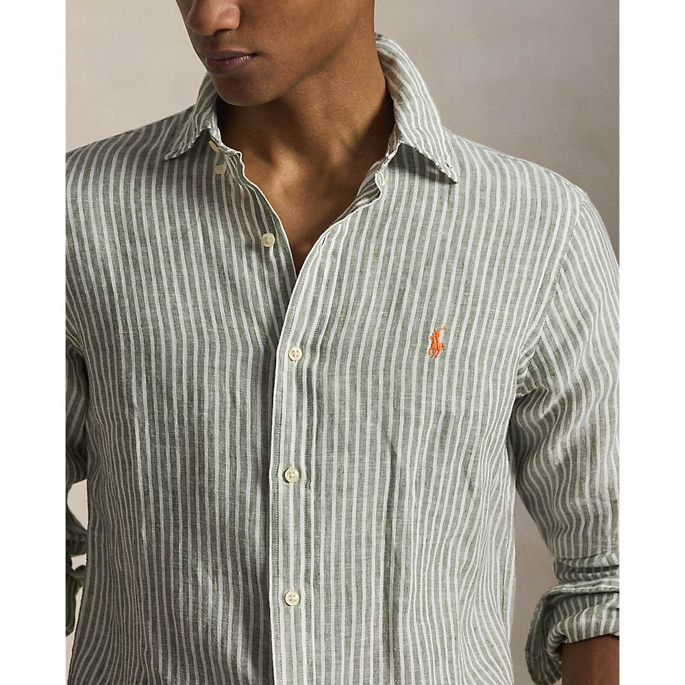 PRL Custom Fit Striped Linen Shirt/Košulja 710B15594001